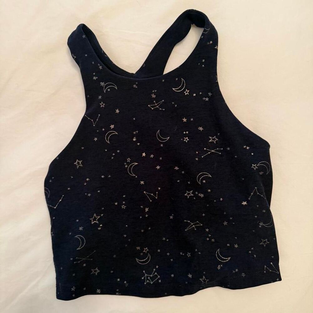 Beyond-yoga Women's Navy and Black Crop-top